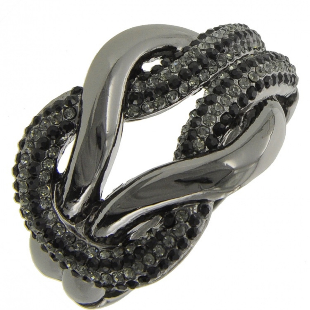 Rhinestone Statement Cuff Bracelet - image 1